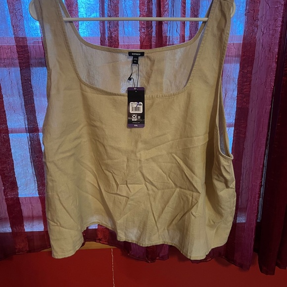 Express Tops - Express Tan Tank Top